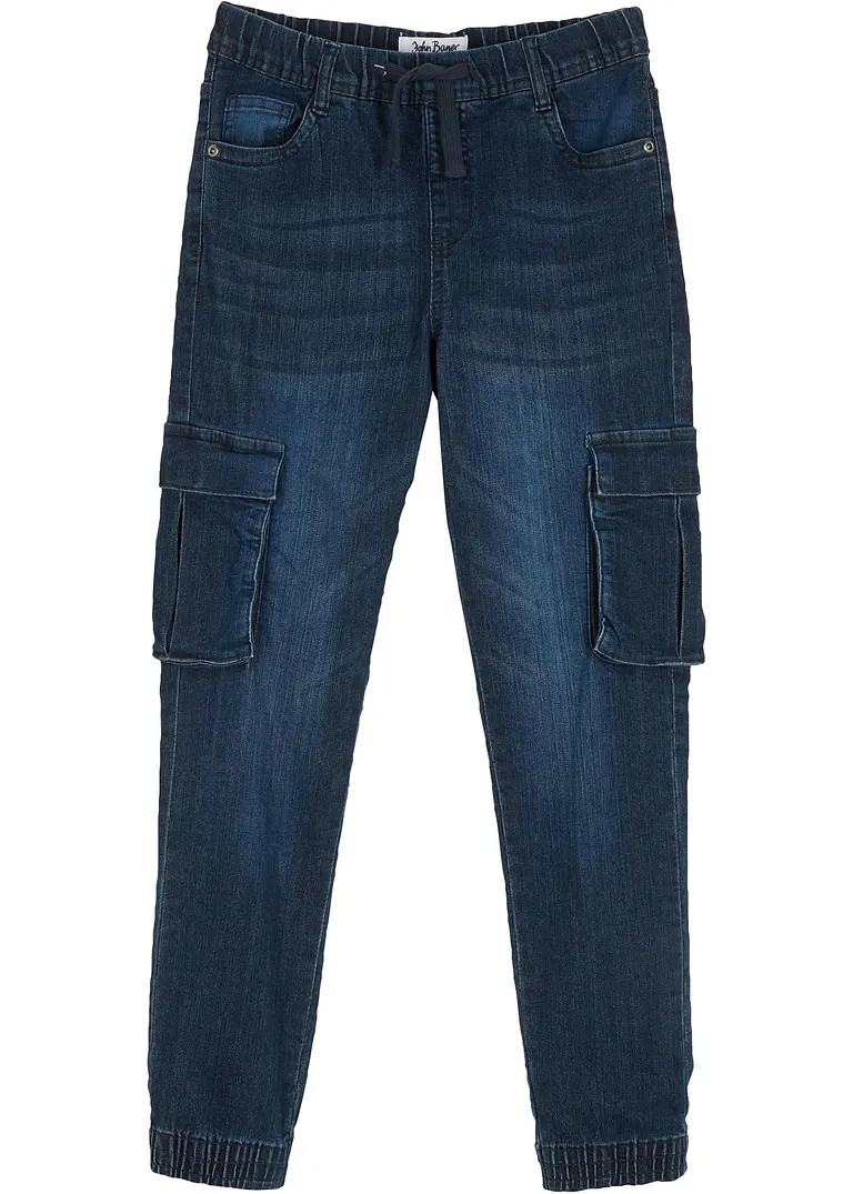 Slim Fit Stretch-Schlupfjeans in blau von vorne - bonprix Slim Fit Stretch-Schlupfjeans in blau von vorne - bonprix