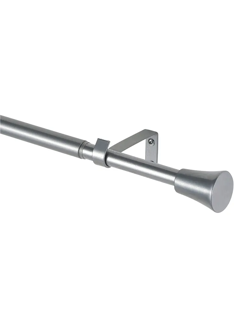 Ausziehbare Gardinenstange mit Endstück Konus in silber - bpc living bonprix collection Ausziehbare Gardinenstange mit Endstück Konus in silber - bpc living bonprix collection