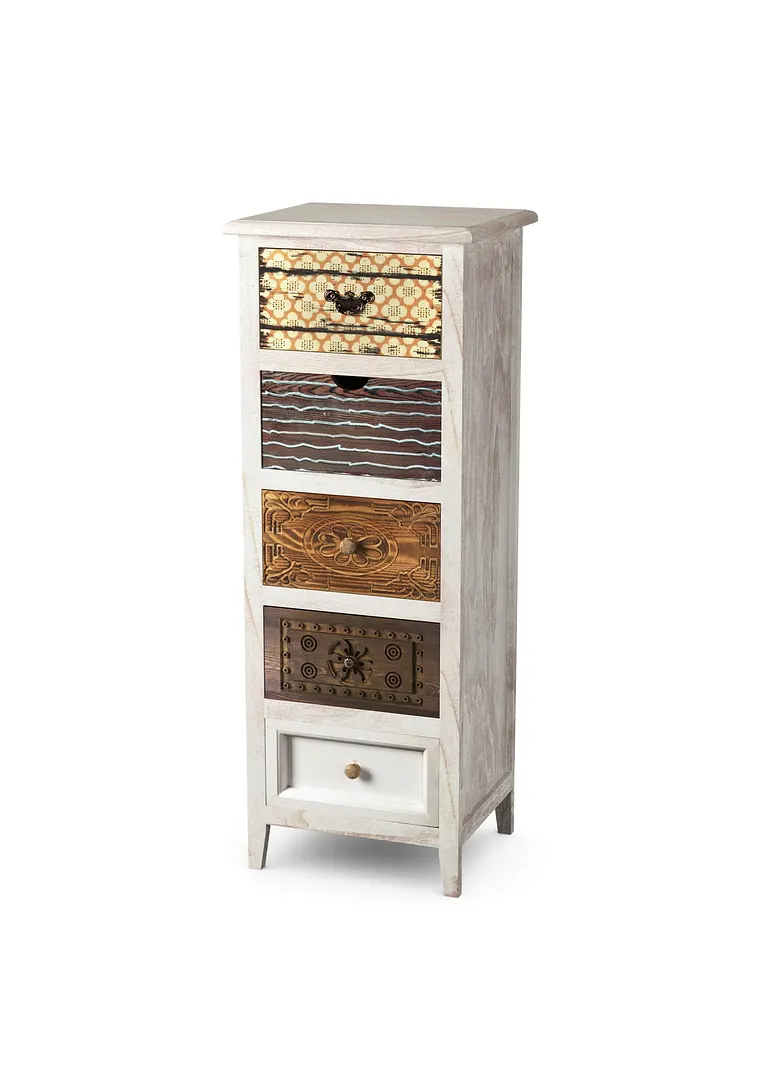 Kommode mit 5 Schubladen in beige von vorne - bpc living bonprix collection Kommode mit 5 Schubladen in beige von vorne - bpc living bonprix collection