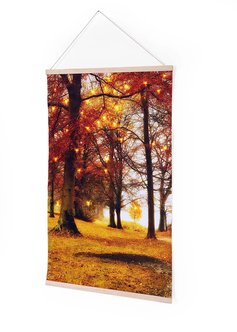 LED-Leinwandbild zum Hängen in orange - bonprix LED-Leinwandbild zum Hängen in orange - bonprix