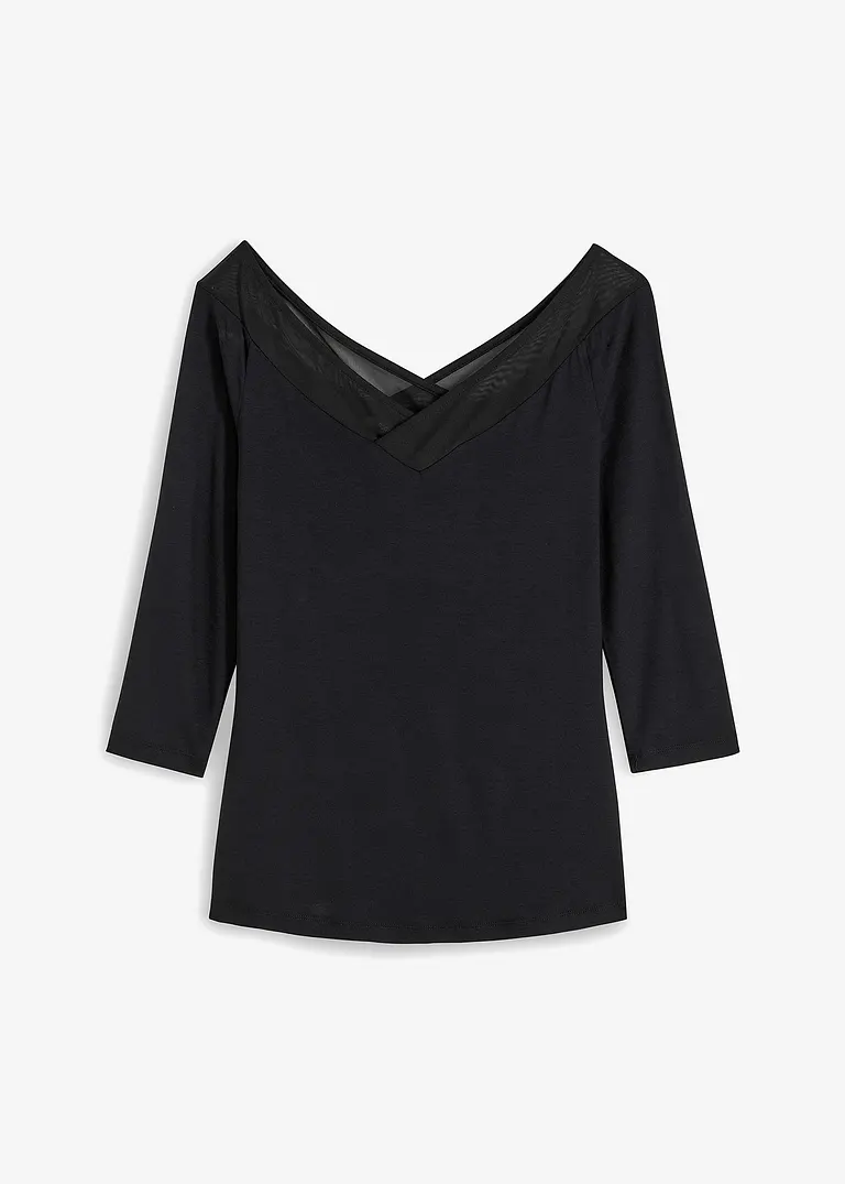 Shirt in schwarz von vorne - bonprix Shirt in schwarz von vorne - bonprix