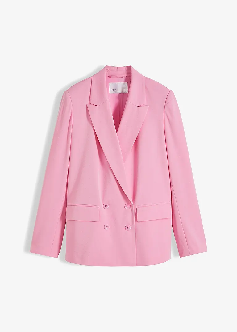 Oversized Blazer in rosa von vorne - bonprix Oversized Blazer in rosa von vorne - bonprix