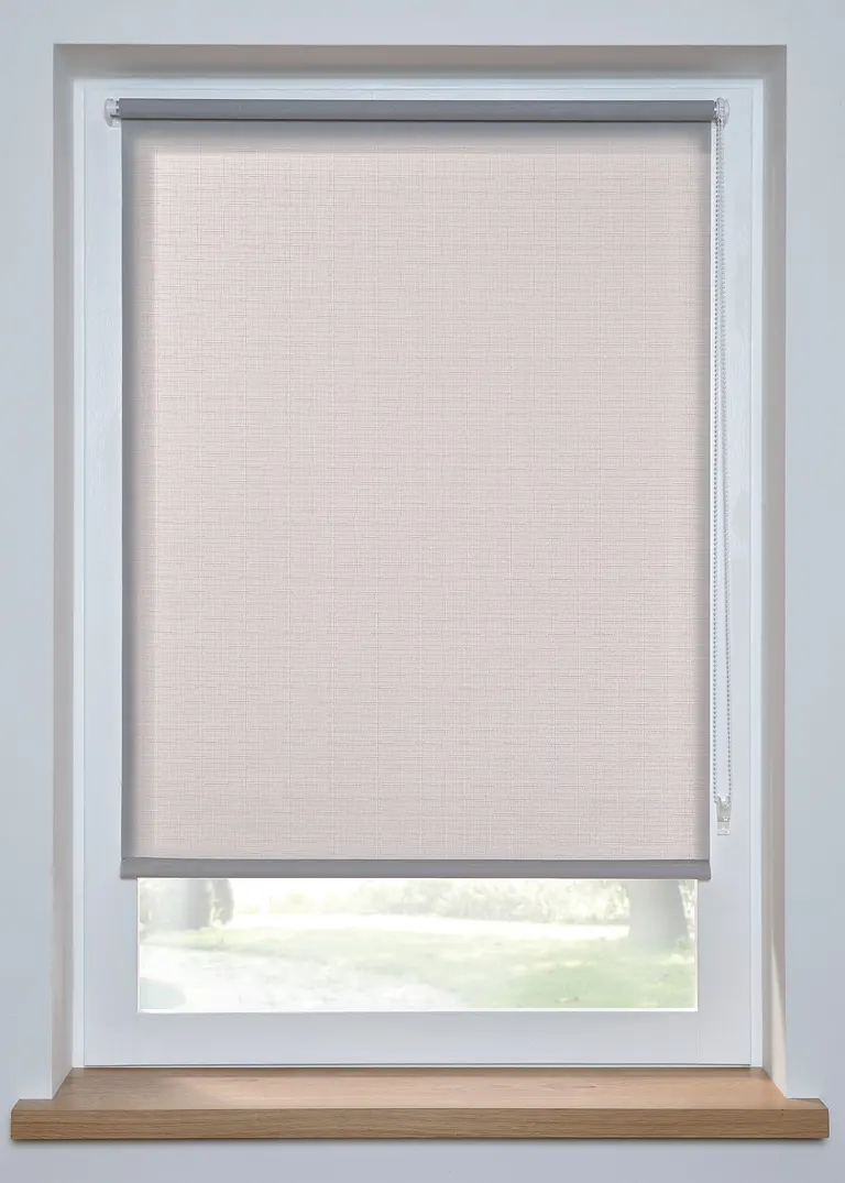 Sichtschutzrollo in Leinen Optik in grau - bonprix Sichtschutzrollo in Leinen Optik in grau - bonprix