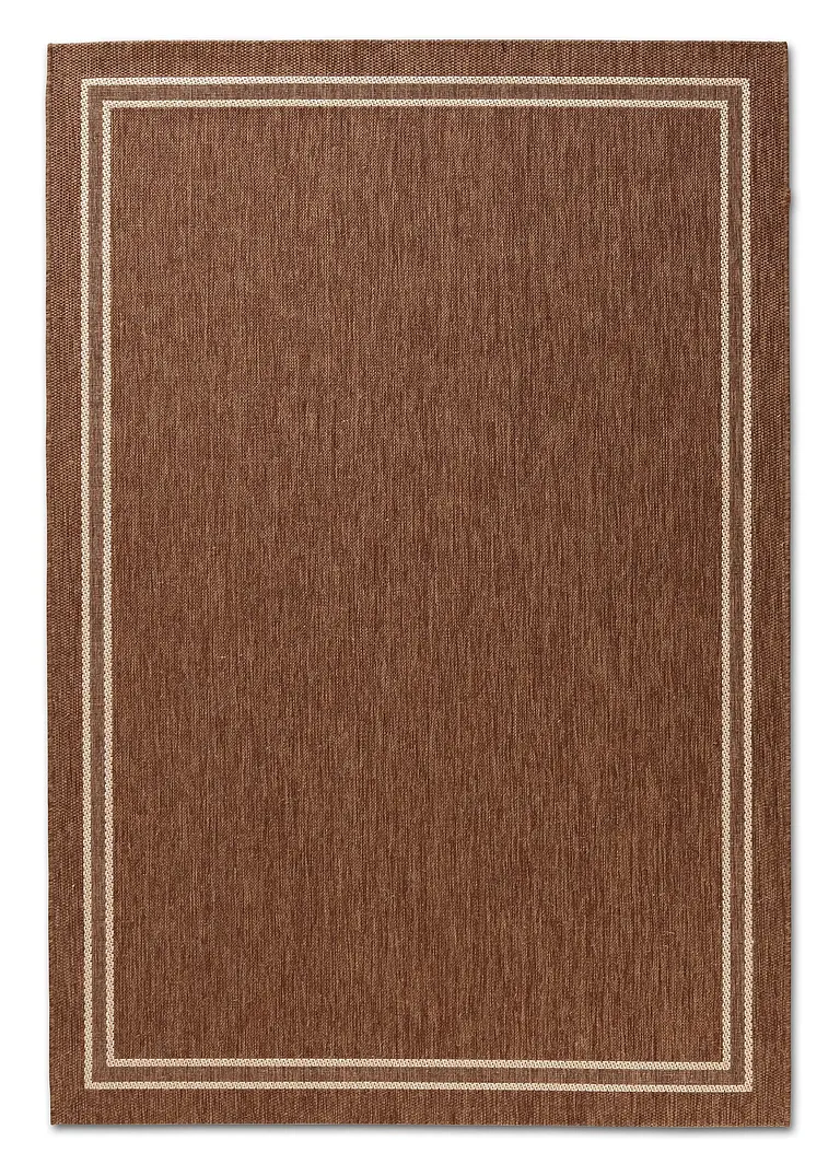 In- und Outdoor Teppich mit Bordüre in braun - bonprix In- und Outdoor Teppich mit Bordüre in braun - bonprix