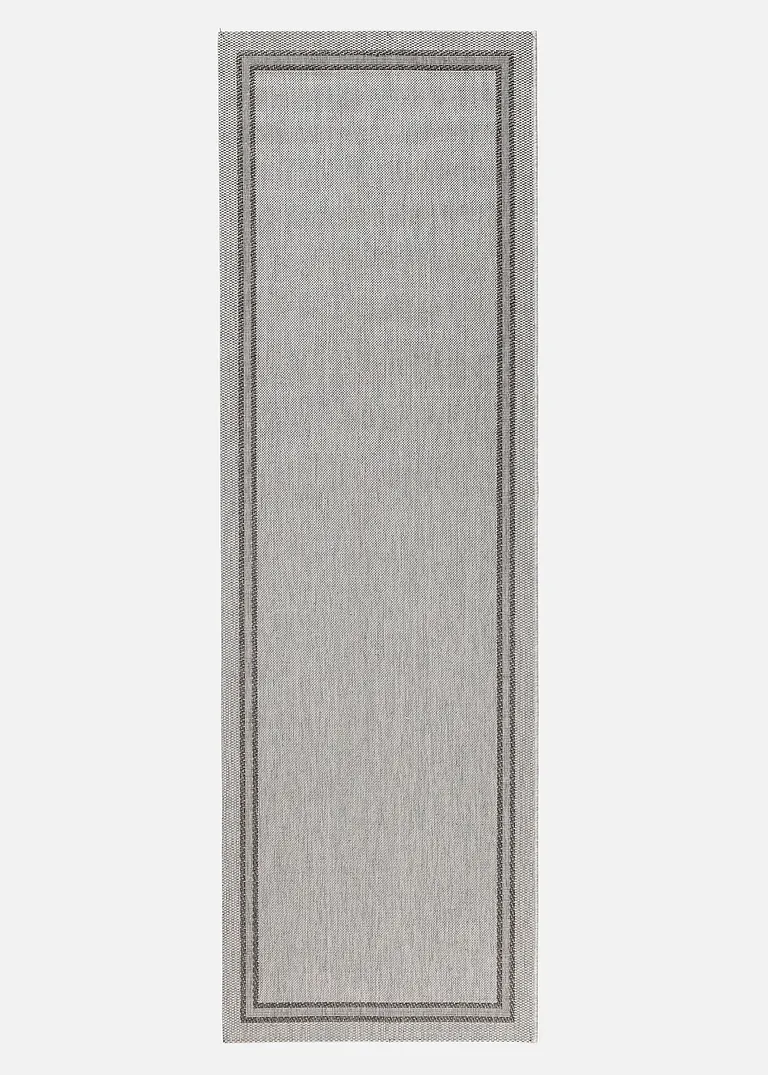 In- und Outdoor Teppich mit Bordüre in grau - bonprix In- und Outdoor Teppich mit Bordüre in grau - bonprix
