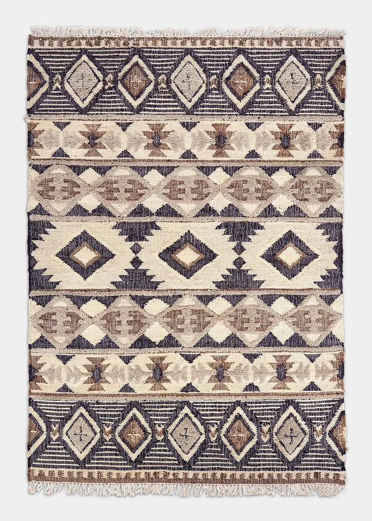 Kelim-Teppich in Hoch/Tiefoptik in beige - bpc living bonprix collection Kelim-Teppich in Hoch/Tiefoptik in beige - bpc living bonprix collection