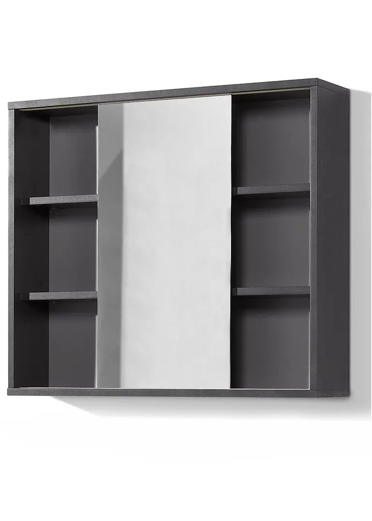 Spiegelschrank in grau von vorne - bonprix Spiegelschrank in grau von vorne - bonprix