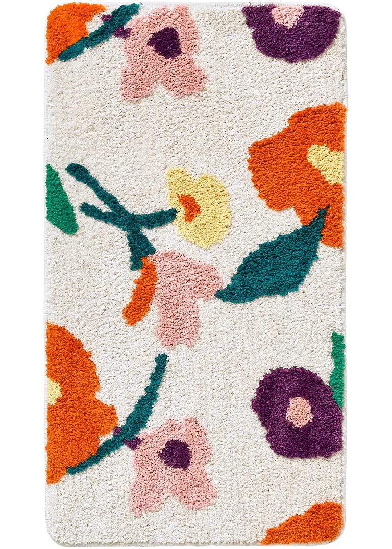 Getuftete Badematte mit buntem floralem Design in bunt - bonprix Getuftete Badematte mit buntem floralem Design in bunt - bonprix