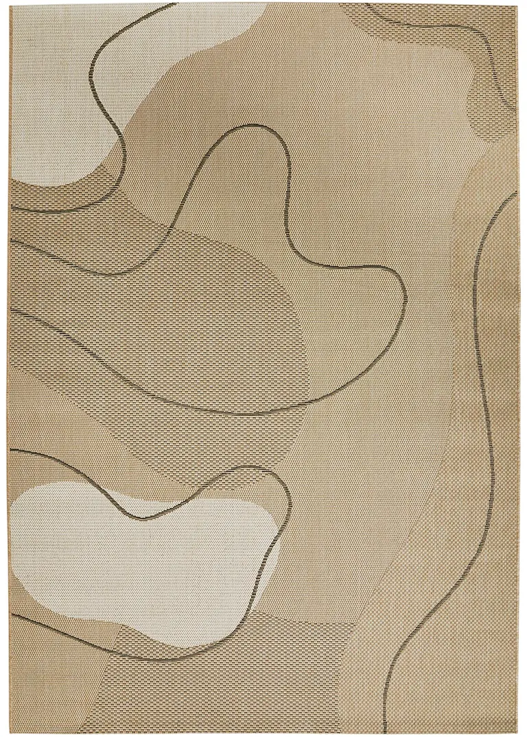 In-und Outdoor Teppich mit modernem Motiv in beige - bpc living bonprix collection In-und Outdoor Teppich mit modernem Motiv in beige - bpc living bonprix collection