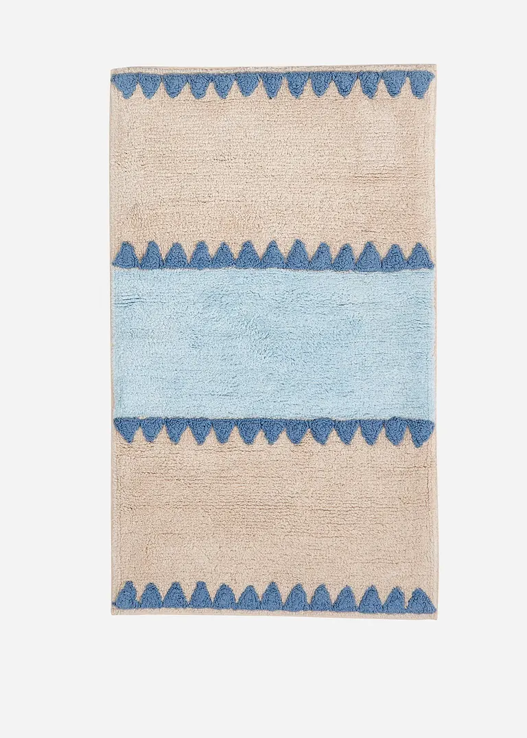 Badematte mit frischen Farben in blau - bonprix Badematte mit frischen Farben in blau - bonprix