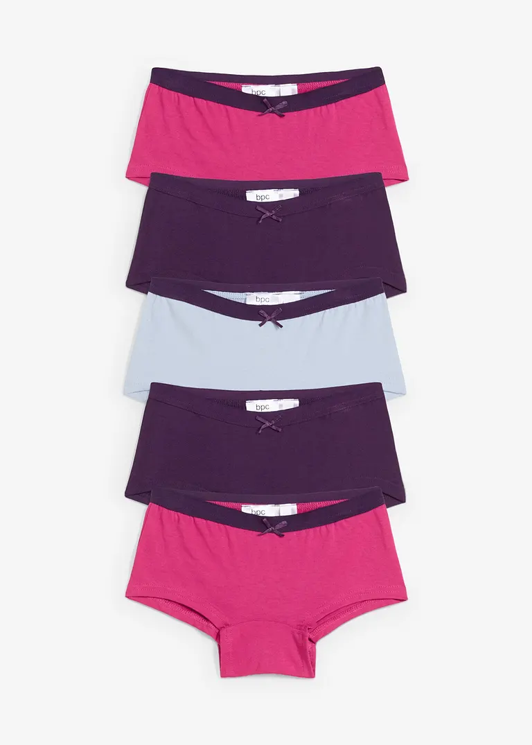 Panty mit weicher Baumwolle (5er Pack) in lila von vorne - bonprix Panty mit weicher Baumwolle (5er Pack) in lila von vorne - bonprix