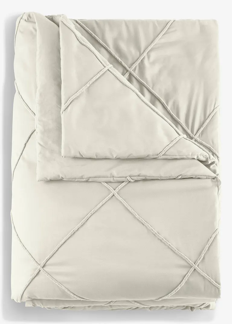 Tagesdecke mit Rechtecken in beige - bonprix Tagesdecke mit Rechtecken in beige - bonprix