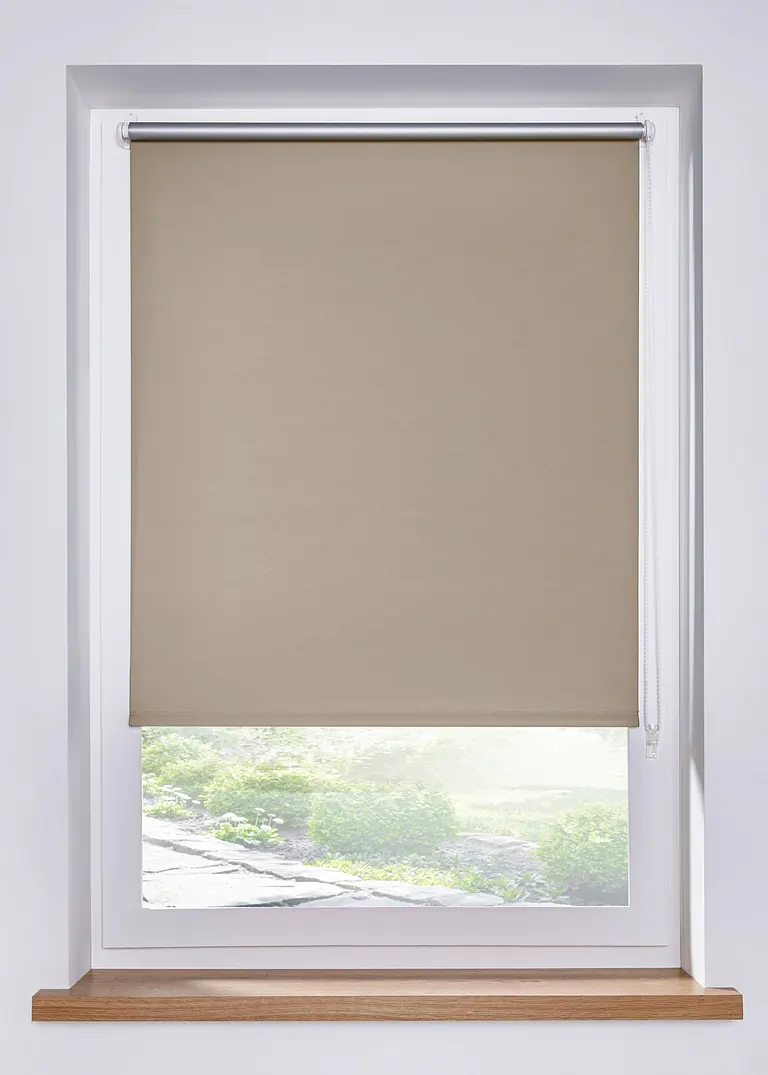 Verdunkelungsrollo ohne Bohren in grau - bonprix Verdunkelungsrollo ohne Bohren in grau - bonprix