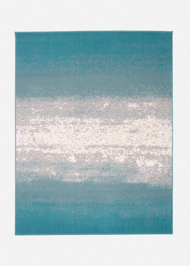Teppich mit Farbverlauf in blau von vorne - bonprix Teppich mit Farbverlauf in blau von vorne - bonprix