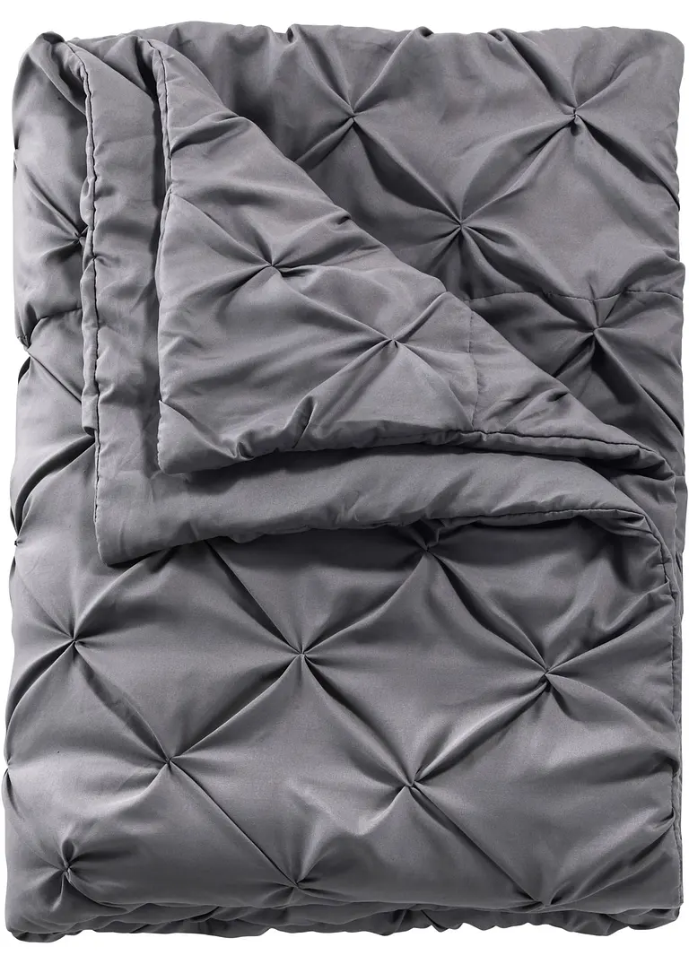 Tagesdecke mit Zwirbel in grau - bonprix Tagesdecke mit Zwirbel in grau - bonprix