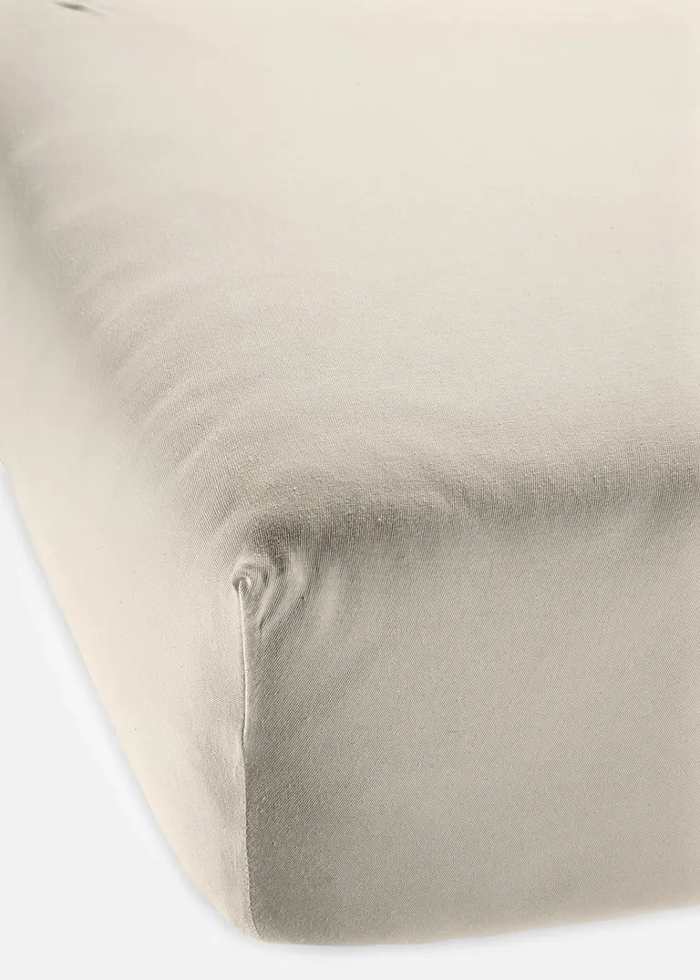 Jersey Spannbettlaken in beige - bonprix Jersey Spannbettlaken in beige - bonprix