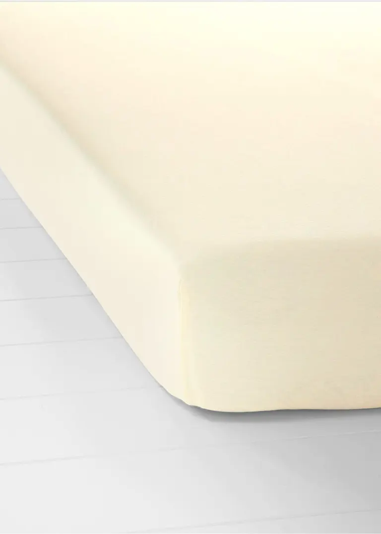 Jersey Spannbettlaken in beige - bonprix Jersey Spannbettlaken in beige - bonprix
