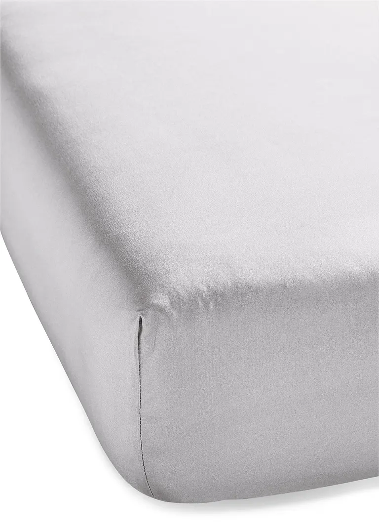 Microfaser Spannbettlaken in grau - bonprix Microfaser Spannbettlaken in grau - bonprix
