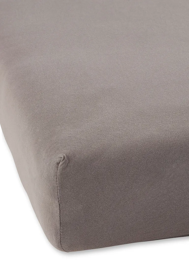 Jersey Comfort Spannbettlaken in braun - bonprix Jersey Comfort Spannbettlaken in braun - bonprix