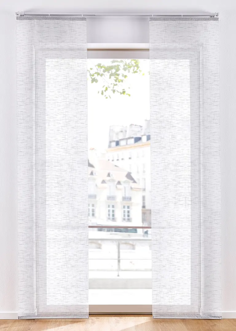 Schiebegardine in Leinen-Optik (1er Pack) in weiß - bonprix Schiebegardine in Leinen-Optik (1er Pack) in weiß - bonprix