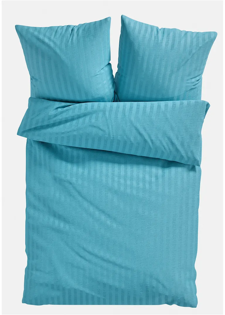 Bettwäsche unifarben in blau von vorne - bonprix Bettwäsche unifarben in blau von vorne - bonprix