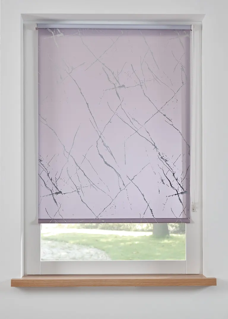 Sichtschutzrollo mit Glanzdruck in grau - bonprix Sichtschutzrollo mit Glanzdruck in grau - bonprix