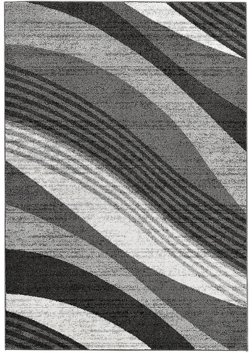 Teppich mit Wellenmusterung in grau - bpc living bonprix collection Teppich mit Wellenmusterung in grau - bpc living bonprix collection