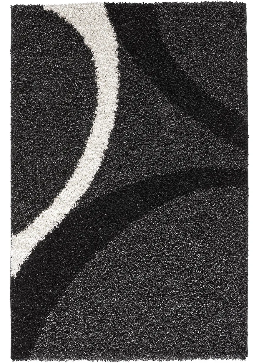 Hochflor Teppich mit modernem Muster in grau - bpc living bonprix collection Hochflor Teppich mit modernem Muster in grau - bpc living bonprix collection