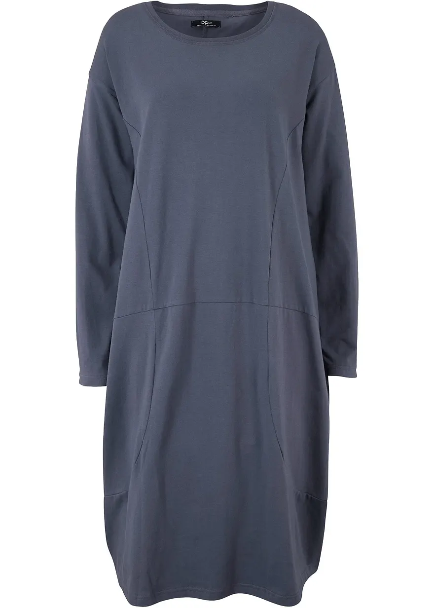 Jerseykleid in O-Shape in lila von vorne - bonprix Jerseykleid in O-Shape in lila von vorne - bonprix
