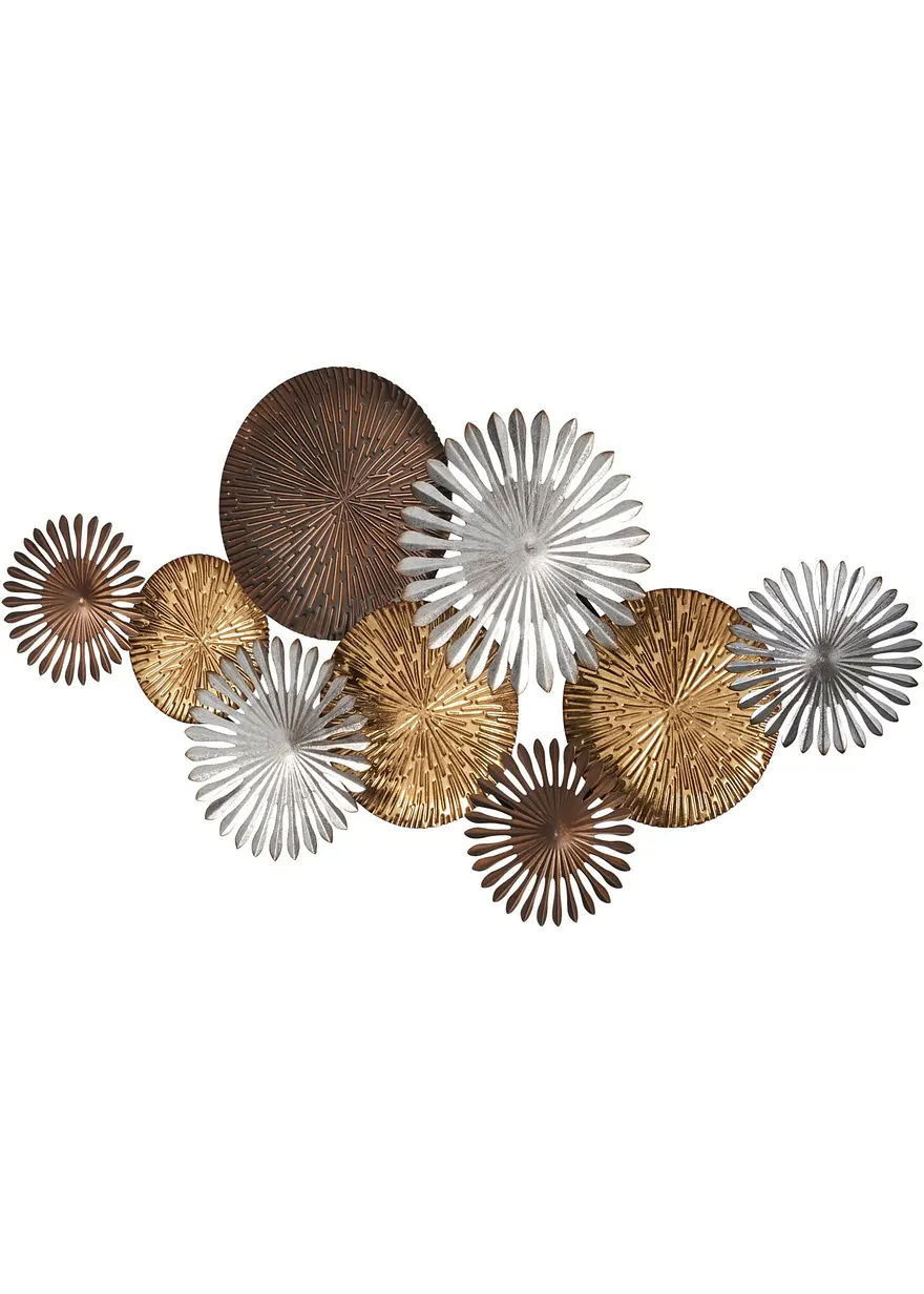 Wanddeko Metall-Blumen in silber - bpc living bonprix collection Wanddeko Metall-Blumen in silber - bpc living bonprix collection