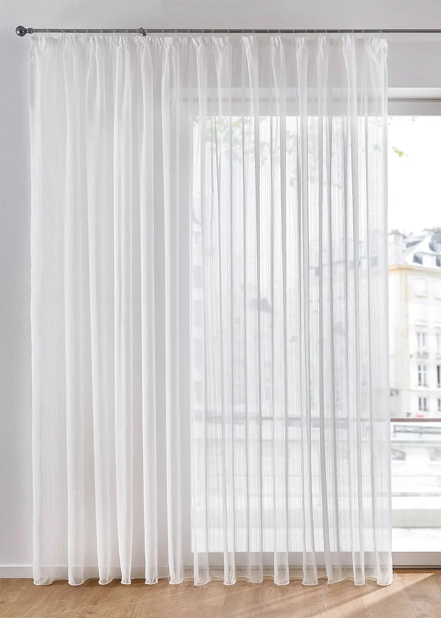 Jacquard Gardine in beige - bonprix Jacquard Gardine in beige - bonprix