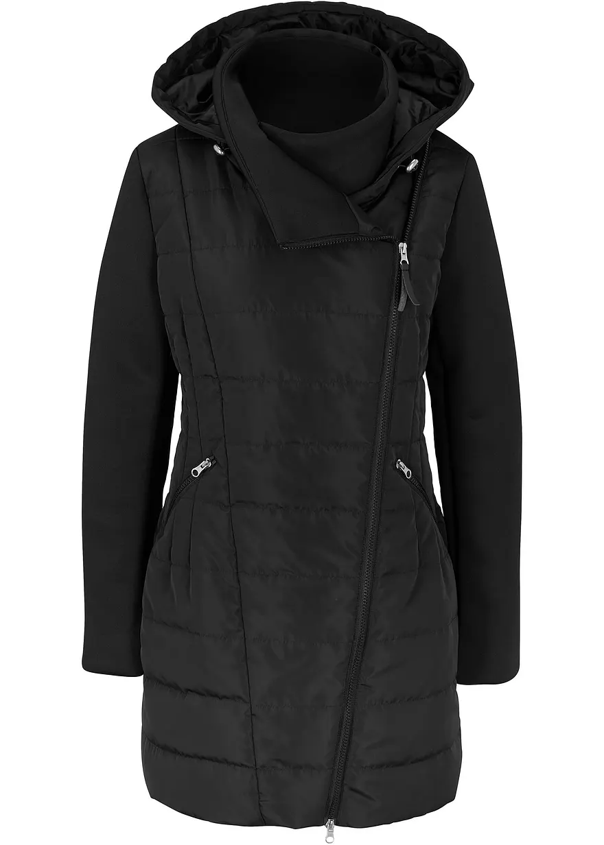 Steppjacke in schwarz von vorne - bonprix Steppjacke in schwarz von vorne - bonprix