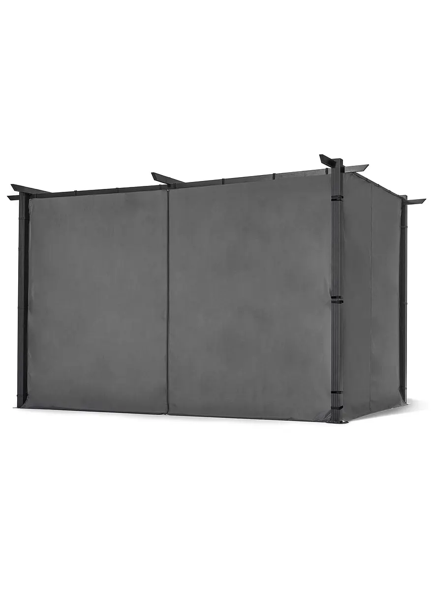 Sichtschutzwände für Pavillon freistehend (2-tlg.Set) in grau von vorne - bpc living bonprix collection Sichtschutzwände für Pavillon freistehend (2-tlg.Set) in grau von vorne - bpc living bonprix collection