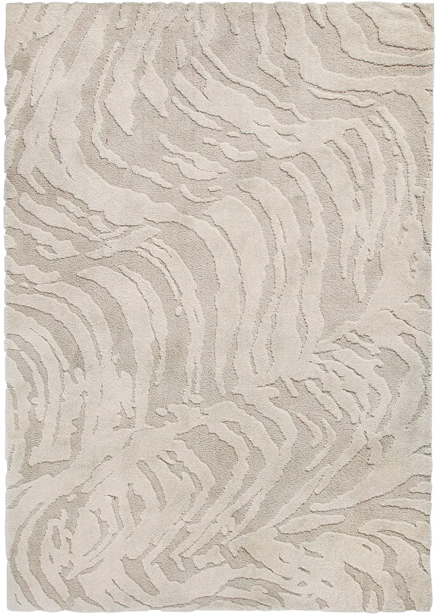 Teppich mit Wellenmusterung in beige - bpc living bonprix collection Teppich mit Wellenmusterung in beige - bpc living bonprix collection