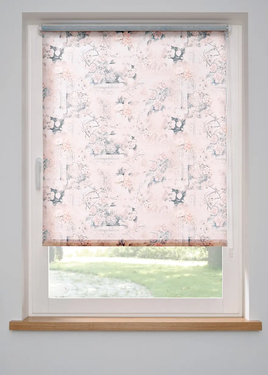 Sichtschutzrollo mit Blumendruck in beige - bpc living bonprix collection Sichtschutzrollo mit Blumendruck in beige - bpc living bonprix collection