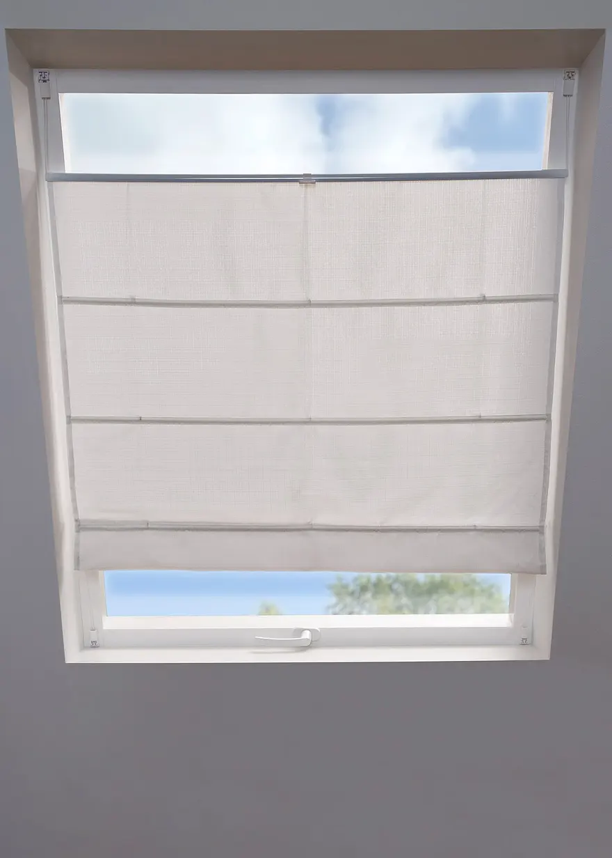 Dachfensterrollo mit Struktur in weiß - bpc living bonprix collection Dachfensterrollo mit Struktur in weiß - bpc living bonprix collection