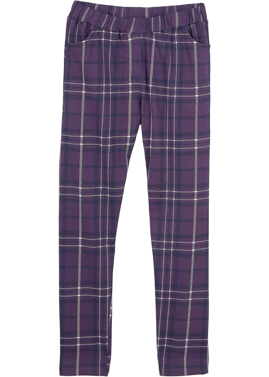 Mädchen Thermo-Leggings aus Bio-Baumwolle in lila von vorne - bonprix Mädchen Thermo-Leggings aus Bio-Baumwolle in lila von vorne - bonprix
