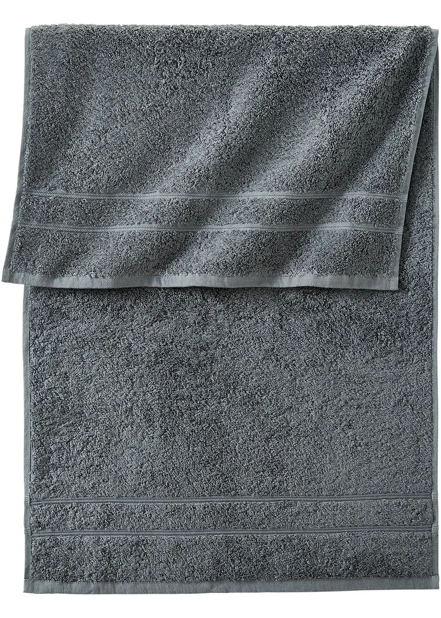 Handtuch in weicher Qualität in grau - bonprix Handtuch in weicher Qualität in grau - bonprix