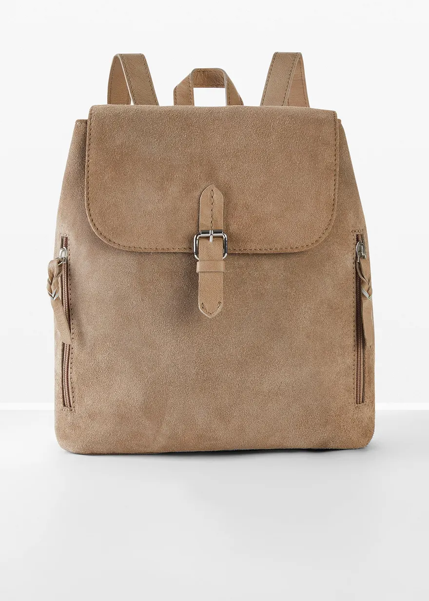 Lederrucksack in braun - bonprix Lederrucksack in braun - bonprix