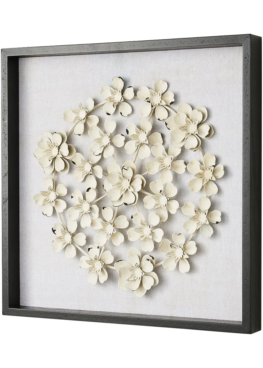 Wanddeko mit Blumen in grau - bpc living bonprix collection Wanddeko mit Blumen in grau - bpc living bonprix collection