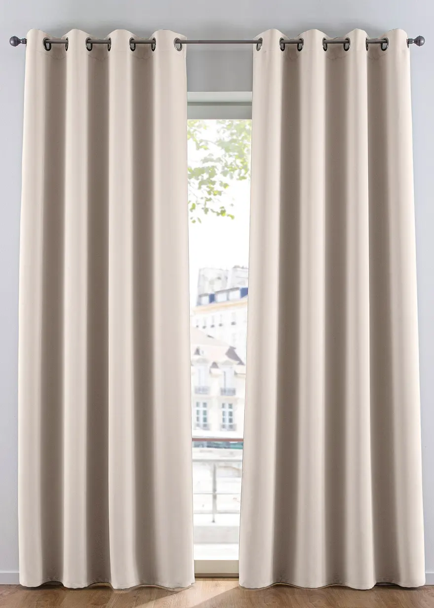 Abdunkelnder Vorhang, in vielen Größen (1er Pack) in beige - bonprix Abdunkelnder Vorhang, in vielen Größen (1er Pack) in beige - bonprix