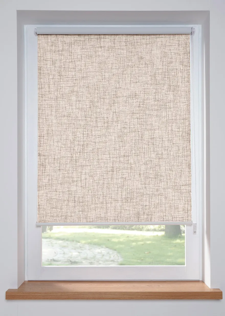 Verdunkelungsrollo mit Struktur in beige - bpc living bonprix collection Verdunkelungsrollo mit Struktur in beige - bpc living bonprix collection