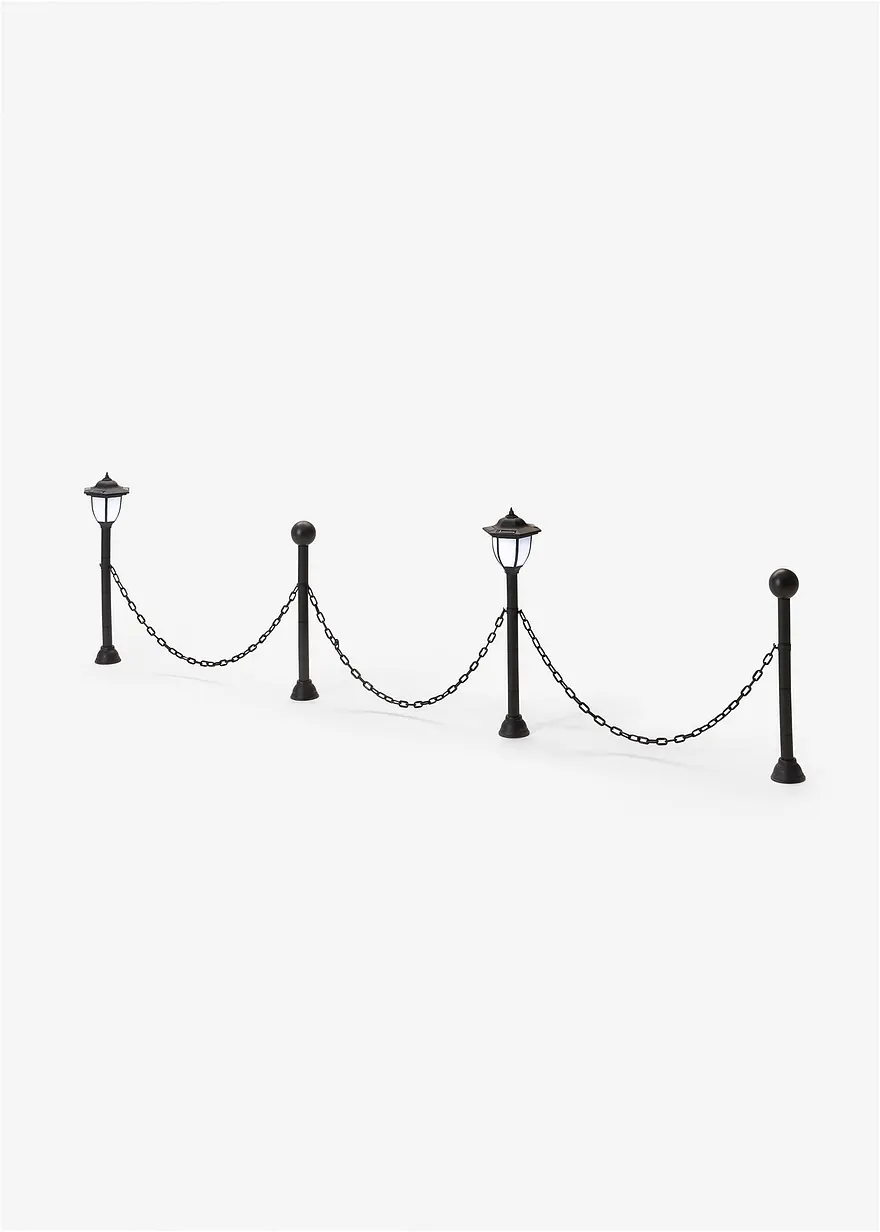 Solarleuchten-Begrenzung mit Kette in schwarz - bonprix Solarleuchten-Begrenzung mit Kette in schwarz - bonprix