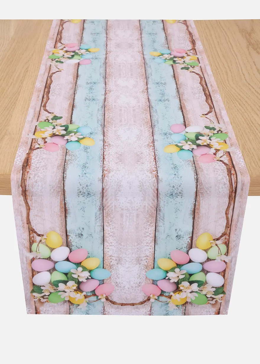Tischläufer mit Oster Druck in rosa - bonprix Tischläufer mit Oster Druck in rosa - bonprix