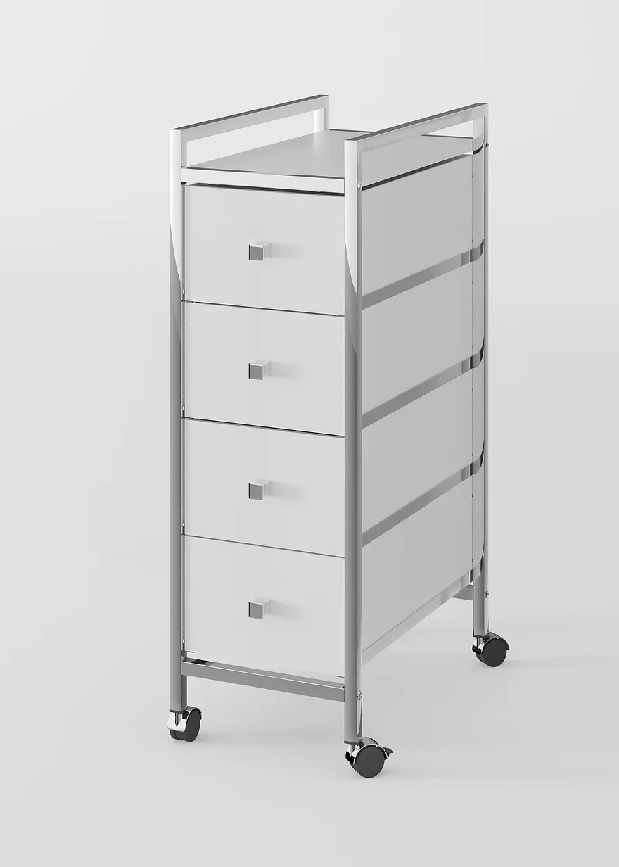 Rollcontainer in silber von vorne - bonprix Rollcontainer in silber von vorne - bonprix