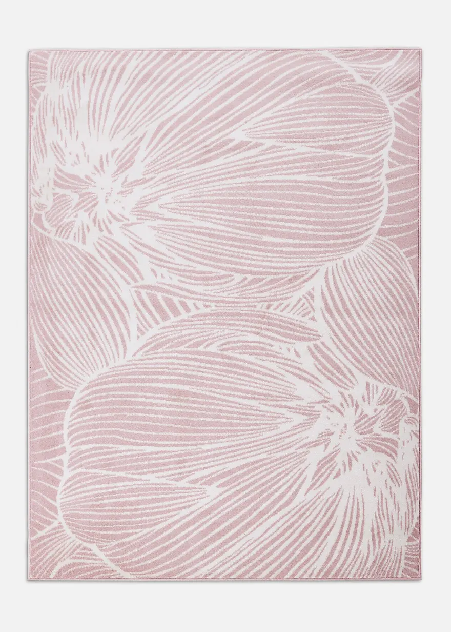 Teppich mit großer Blume in rosa - bonprix Teppich mit großer Blume in rosa - bonprix