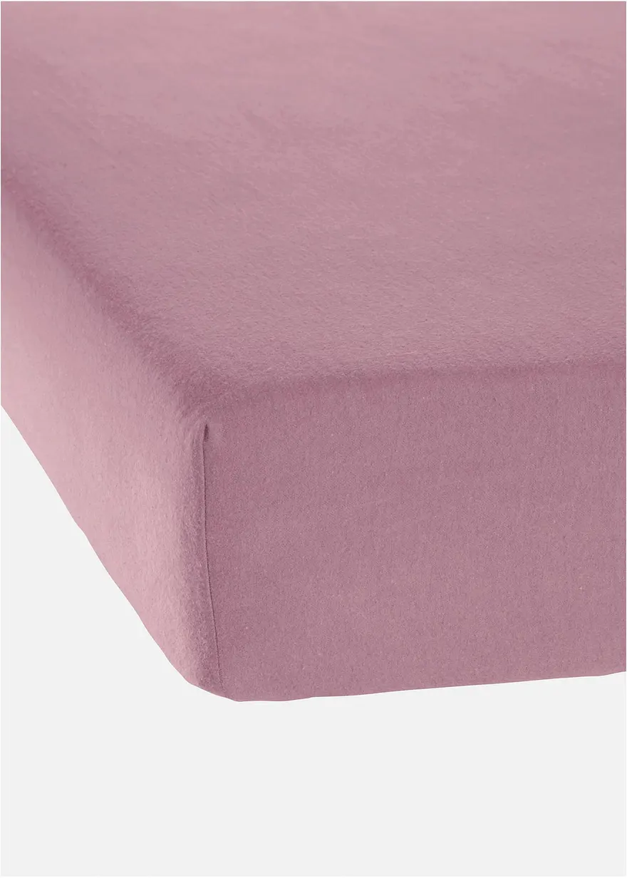 Biber Spannbettlaken in lila - bonprix Biber Spannbettlaken in lila - bonprix