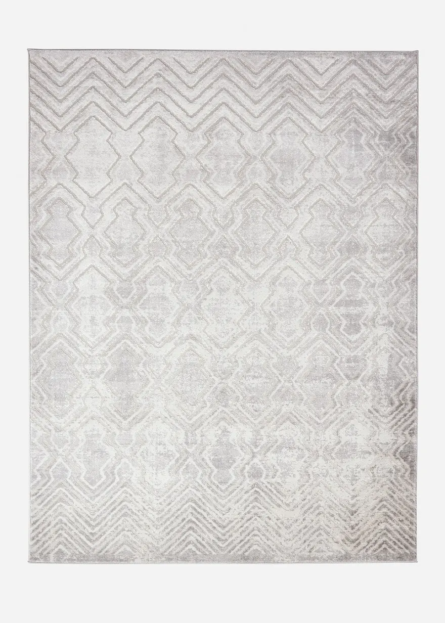 Teppich mit dezenter Musterung in grau von vorne - bonprix Teppich mit dezenter Musterung in grau von vorne - bonprix