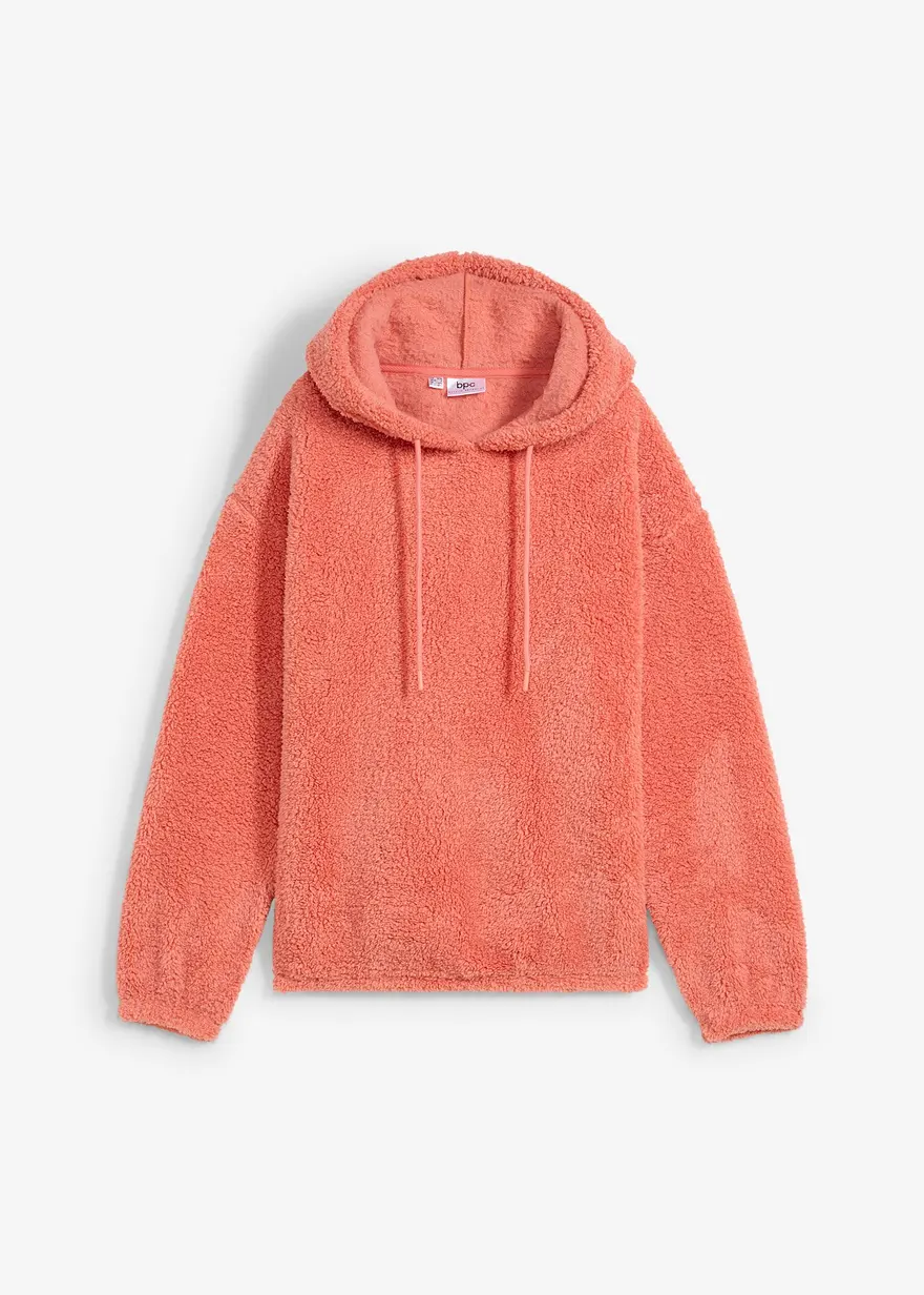 Fleeceshirt aus Teddy in rosa von vorne - bonprix Fleeceshirt aus Teddy in rosa von vorne - bonprix