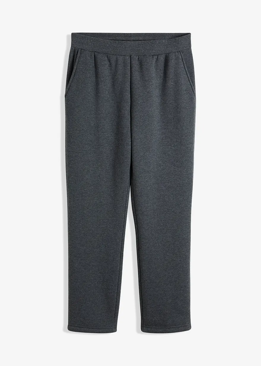 Thermo-Jogginghose, warm gefüttert in grau von vorne - bonprix Thermo-Jogginghose, warm gefüttert in grau von vorne - bonprix